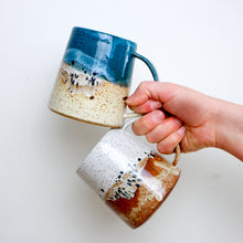 Load image into Gallery viewer, Classic Wheel House Tapered Speckled Mugs