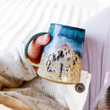 Load image into Gallery viewer, Classic Wheel House Tapered Speckled Mugs