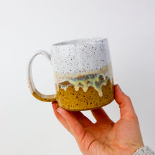 Load image into Gallery viewer, Straight Mug in White & Ochre