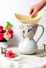 Load image into Gallery viewer, Pour Over Coffee Brewer: Peach & White