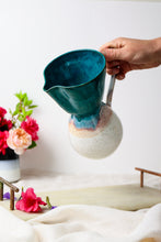 Load image into Gallery viewer, Pour Over Coffee Brewer: Teal & White