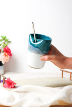 Load image into Gallery viewer, Cold Cup in Teal & White