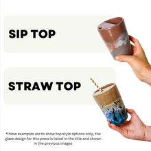 Load image into Gallery viewer, Tumbler in Cream & White