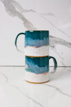 Load image into Gallery viewer, Straight Mug in Teal &amp; White
