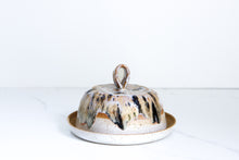 Load image into Gallery viewer, Opal &amp; White Butter Dish
