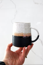 Load image into Gallery viewer, Tapered Mug in White &amp; Matte Black
