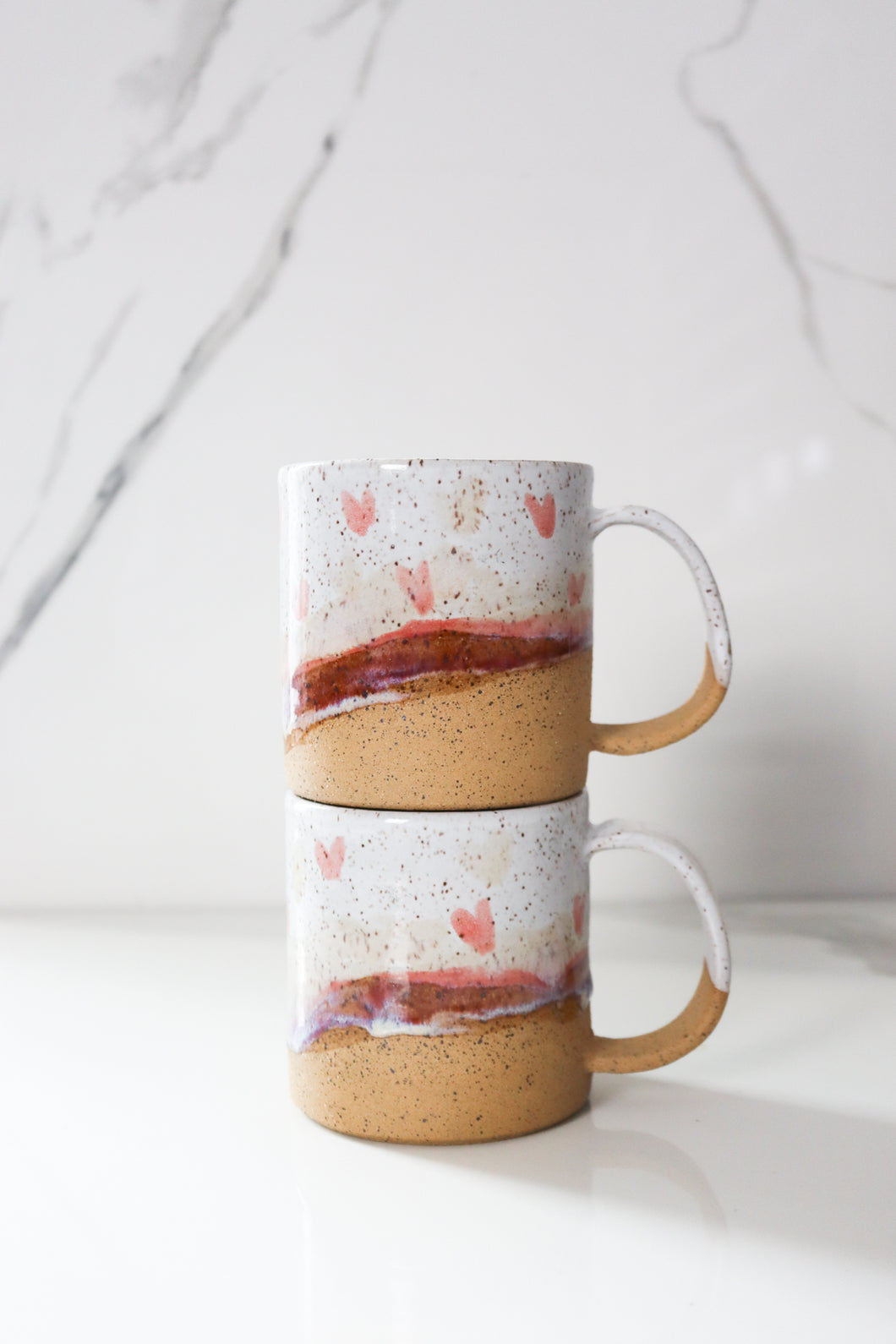 Valentine's Heart Mug Set,