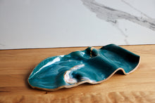 Load image into Gallery viewer, Teal &amp; Gold Platter
