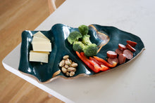 Load image into Gallery viewer, Teal &amp; Gold Platter
