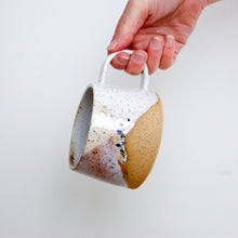 Load image into Gallery viewer, Wide Mug in White &amp; Opal
