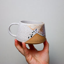 Load image into Gallery viewer, Wide Mug in White &amp; Opal
